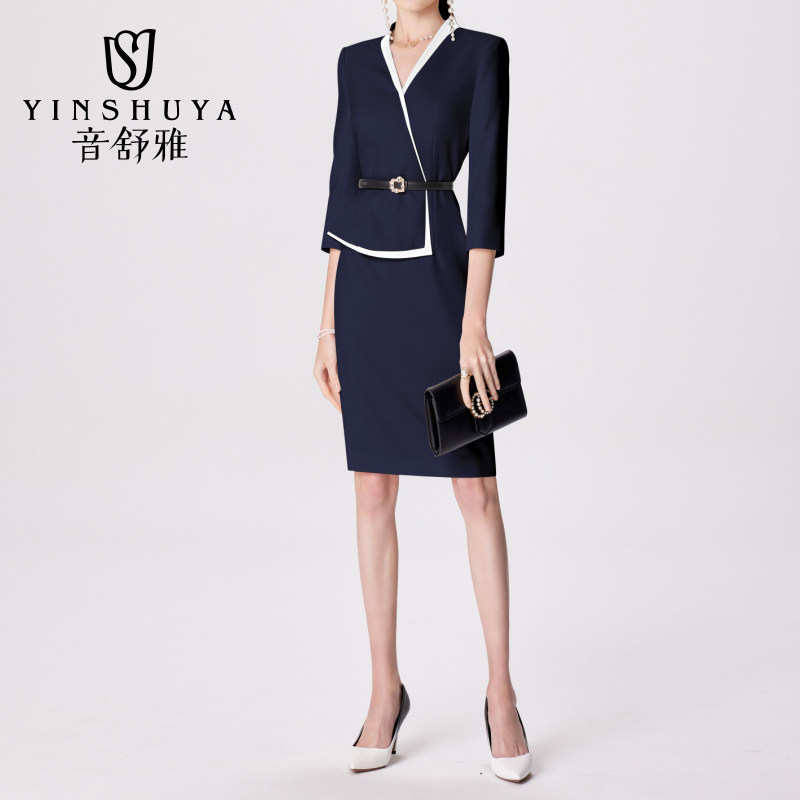夏季职业装女连衣裙，售楼部珠宝店上班显瘦神器，气质女神必备！-职业女裙套装-淘宝好物网