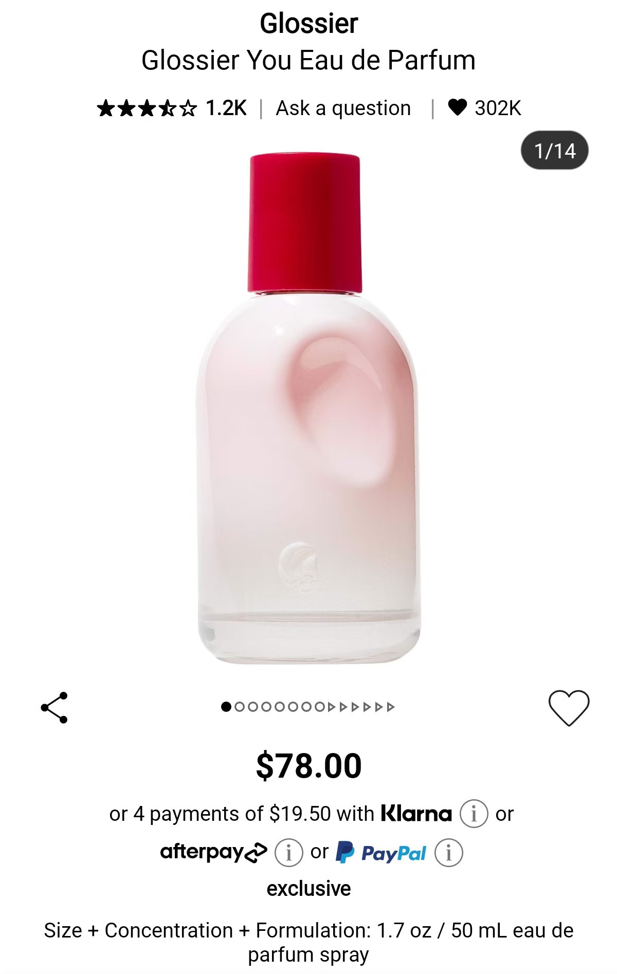 海淘Glossier You香水Doux甜蜜的你You Reve你的梦评价- 淘宝网