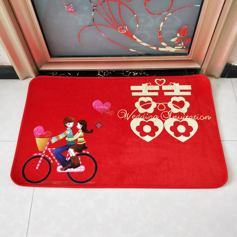 Wedding supplies wedding room decoration bedroom door mats carpet door mats wedding new house layout creative hi word foot mats