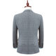 Hongdu suit men's new British suit top men's business casual grey plaid suit jacket