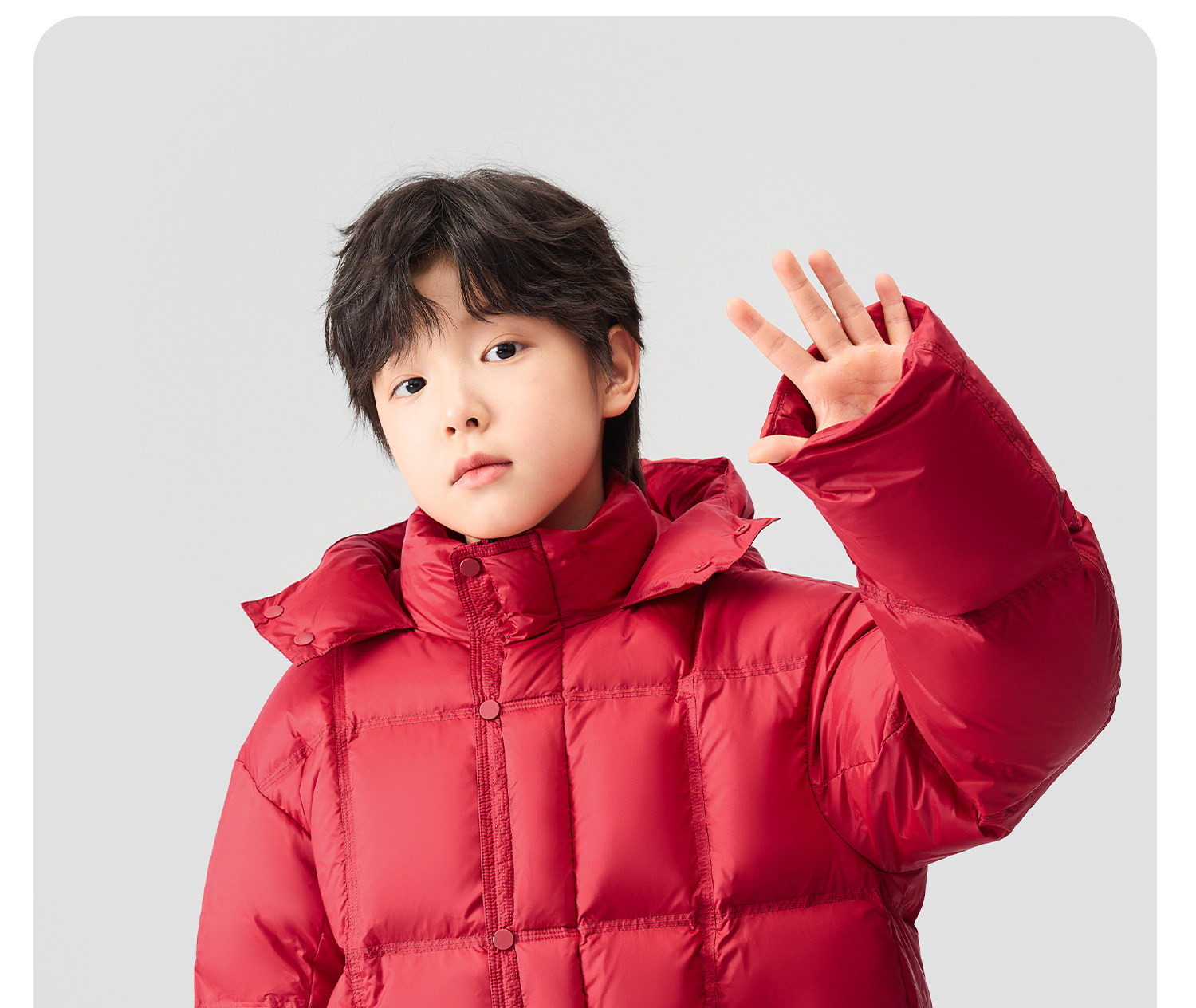 左西童装男童羽绒服冬季保暖2026新款儿童三防蓄热面包服大童外套 — 86