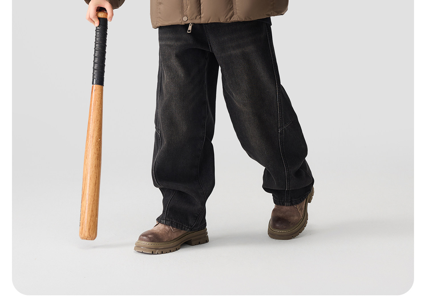 左西童装男童羽绒服冬季保暖2026新款儿童三防蓄热面包服大童外套 — 81