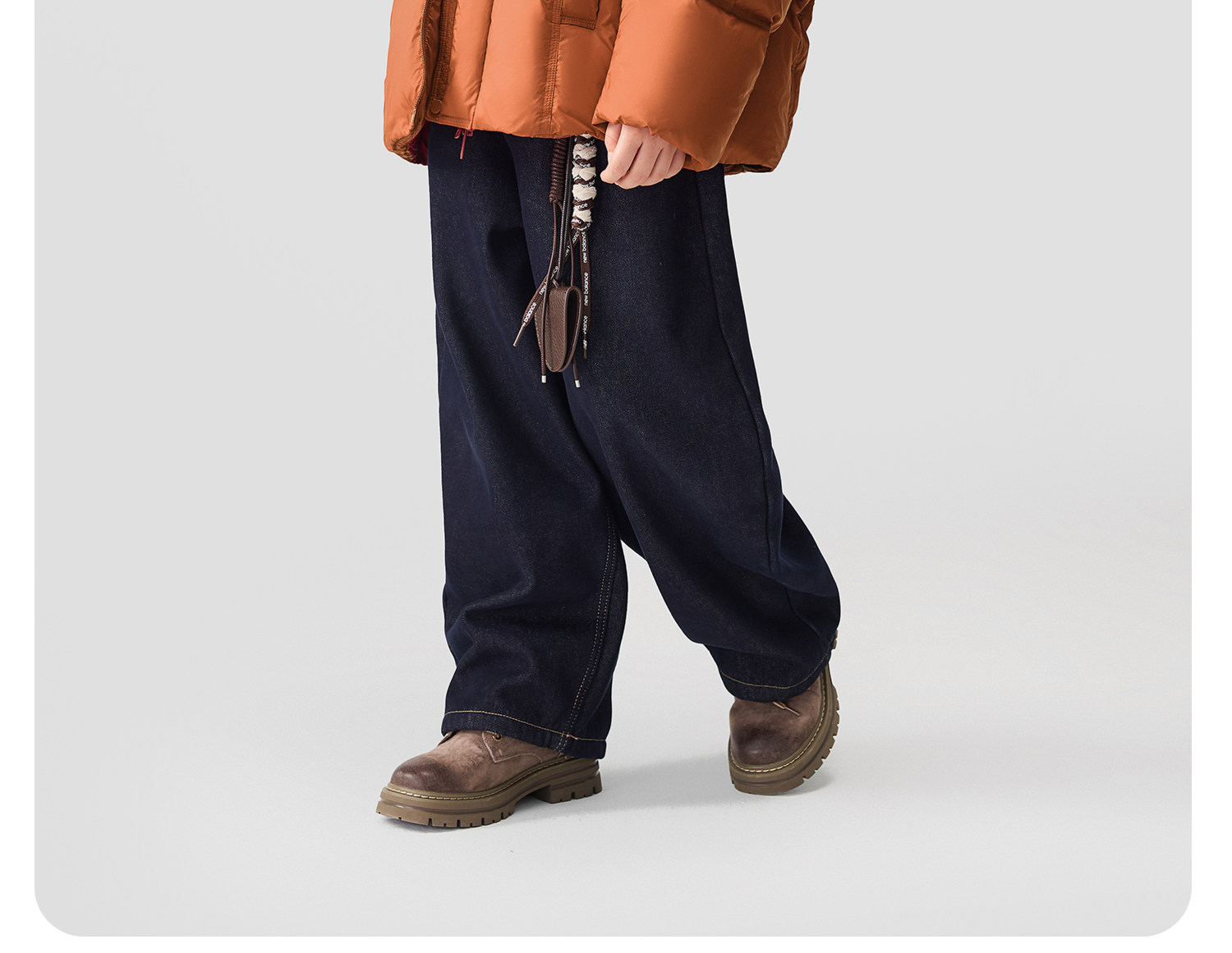 左西童装男童羽绒服冬季保暖2026新款儿童三防蓄热面包服大童外套 — 65