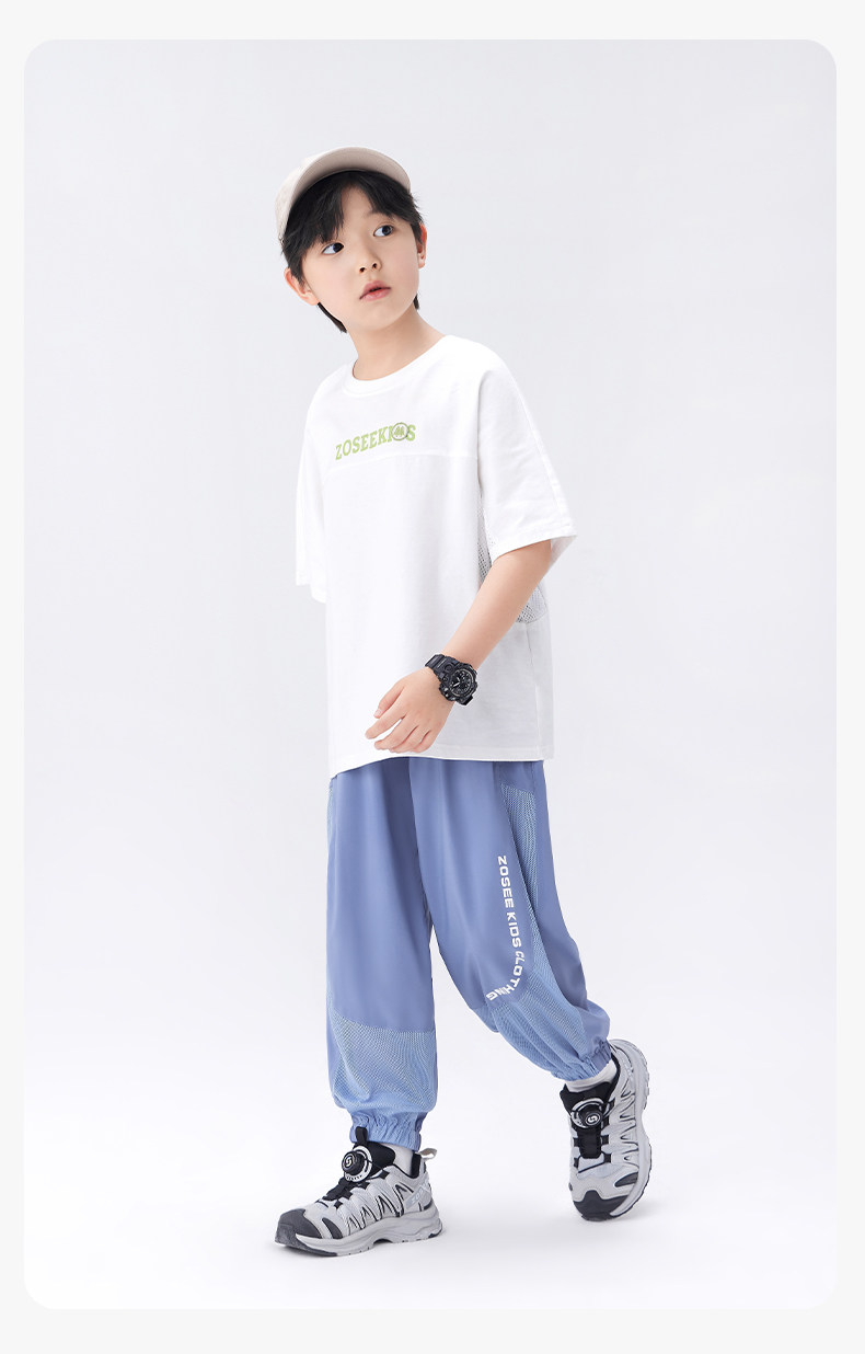 Zuoxi Children's Clothing Boys' Anti-Mosquito Pants Children's Trousers Summer Thin Quick-Dry Sports Pants 2026 New Model Big Kids Long Pants — 79