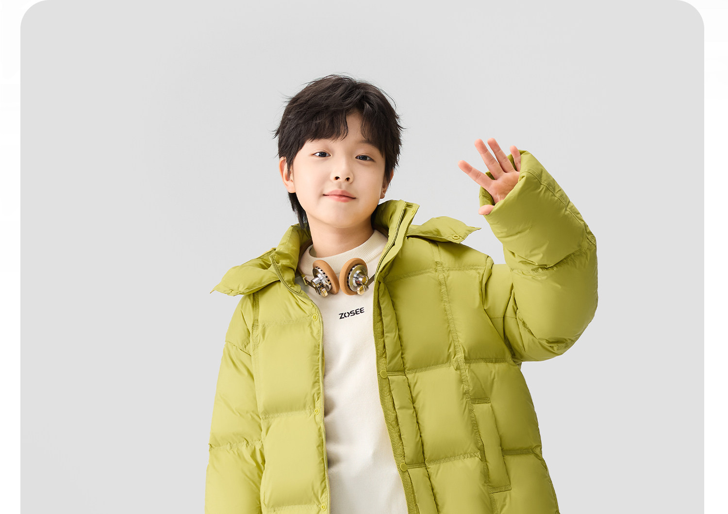 左西童装男童羽绒服冬季保暖2026新款儿童三防蓄热面包服大童外套 — 34