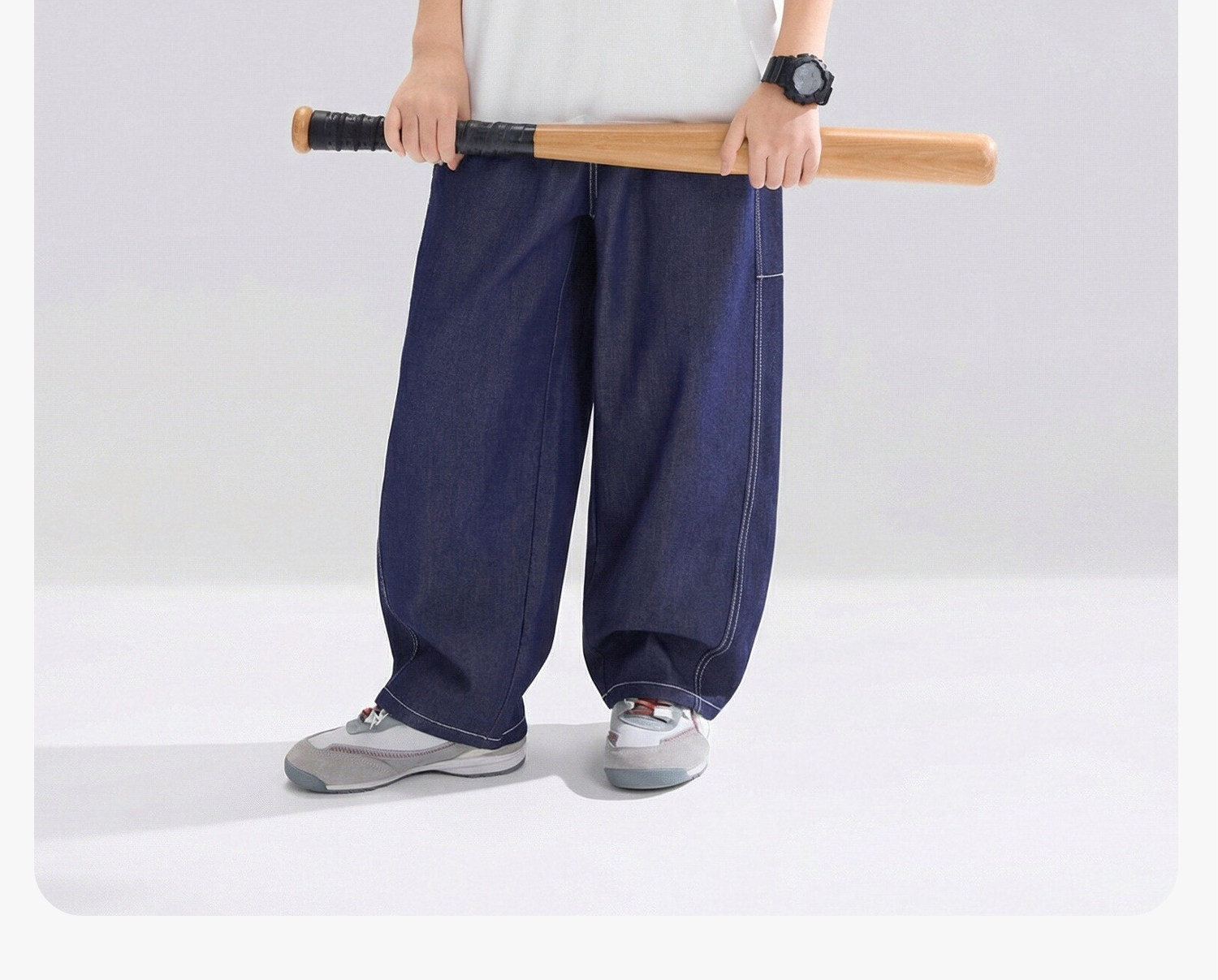 Zuoxi Children's Clothing Boys' Pants Summer Thin Children's Cool Tencel Jeans 2026 New Model Big Kids Anti-Mosquito Pants — 48