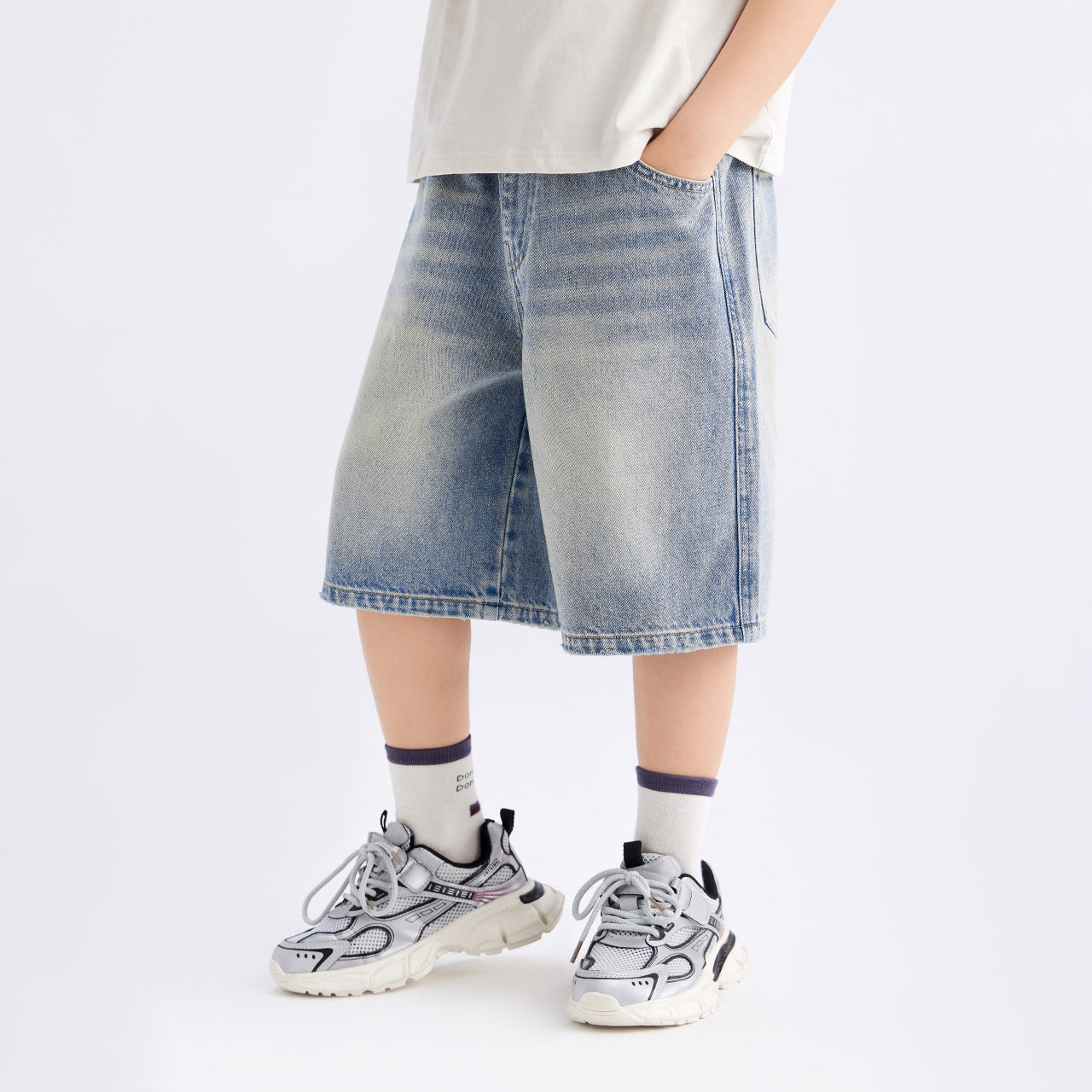 Left West Short Sleeve Cool Boy Cool Handsome Children's Summer Clothing — 4