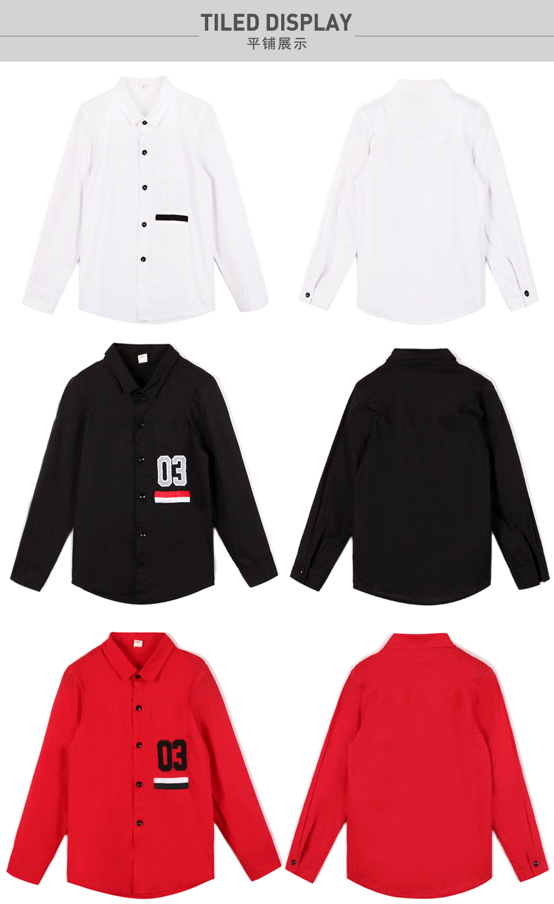 Chemise garcon à manche longue - Ref 2072919 Image 37