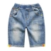 Quần bé trai mùa hè Zuoxi 2019 quần short mới cho trẻ em quần jeans phần mỏng của mùa hè khoe dáng mùa hè Hàn Quốc của thủy triều - Quần jean quần bò đẹp cho bé Quần jean