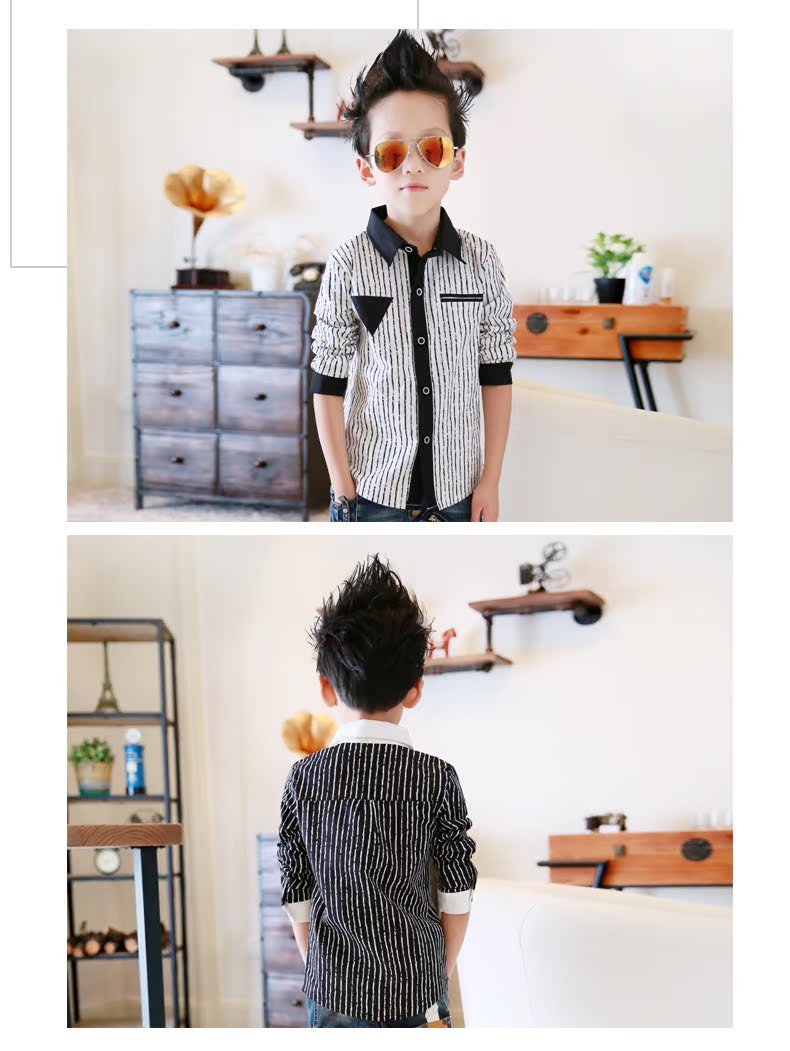 Chemise garcon à manche longue - Ref 2082283 Image 36