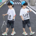 Chàng trai mùa hè váy 2020 bầu không khí hợp thời trang mới trong lớn bé trai cậu bé phù hợp với mùa hè ngắn tay Hàn Quốc phiên bản dành cho trẻ em đẹp trai. 