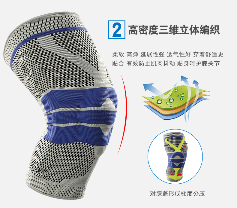 Kneepad thiết bị bóng rổ thể thao nam và nữ chạy chống trượt núi nhảy sụn chấn thương bảo vệ ngồi xổm đầu gối bao tay tập gym