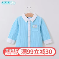 [Phá mã đặc biệt] áo sơ mi nam nữ mùa xuân 3 áo cotton giản dị 6 tháng quần áo trẻ em xuân hè quần áo trẻ con