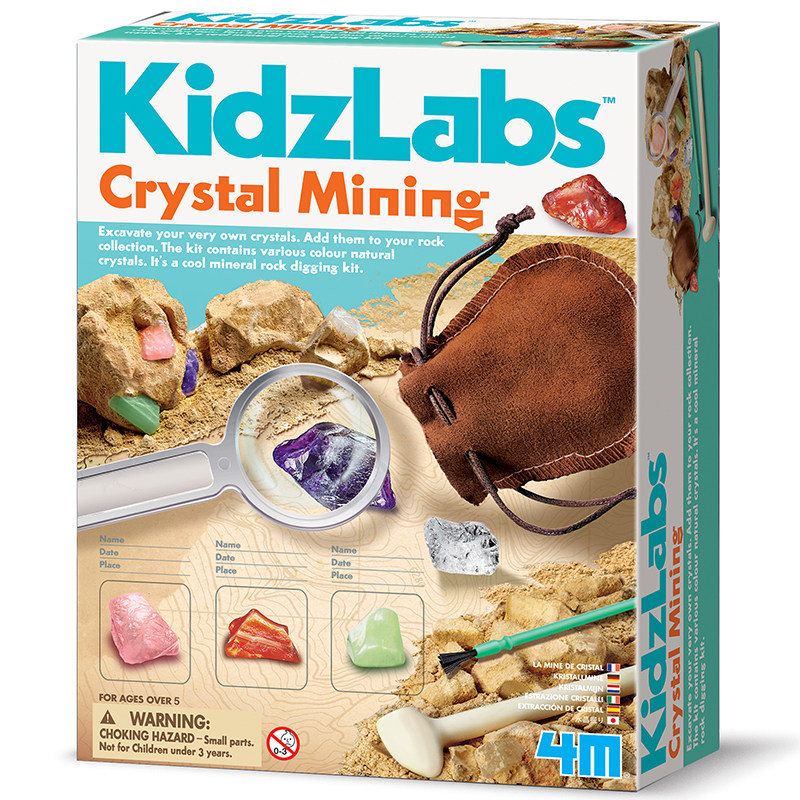 4M Archaeological Artisanal Excavation Toys Jewel Natural Ore Crystal Blind Box Boy Girl Birthday Present