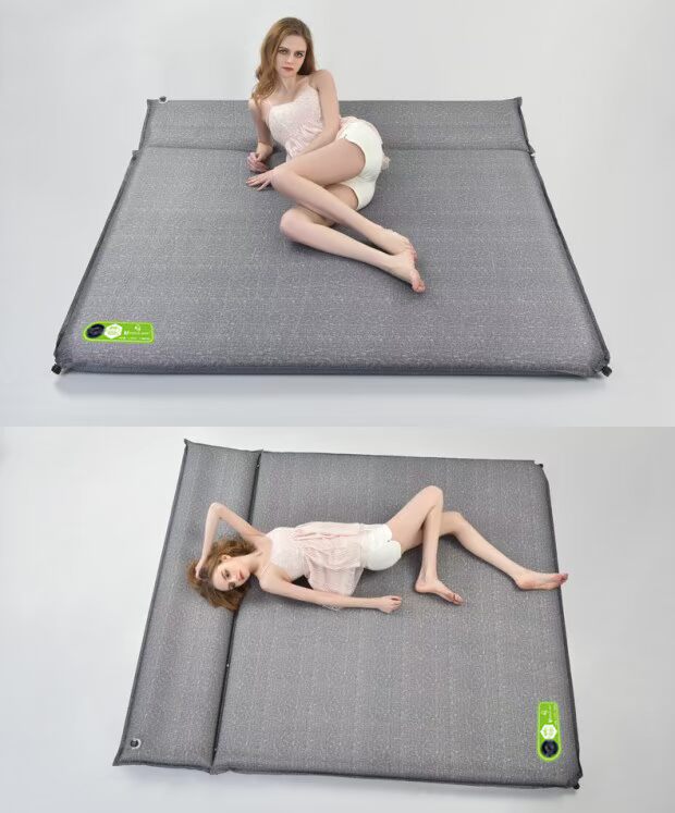 Mở rộng dày đôi 3-4 ba người tự động bơm hơi đệm ẩm pad lều ngủ pad nệm cắm trại cung cấp ngoài trời - Thảm chống ẩm / Mat / Gối thảm xốp cho bé concung