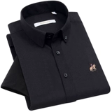 Черная эластичная летняя рубашка для отдыха