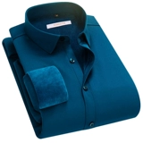 Зимняя эластичная черная рубашка для мальчиков, утепленный пиджак классического кроя