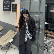 Asakawa Shuichi high-end sense blazer female design niche top Korean loose casual autumn silhouette suit