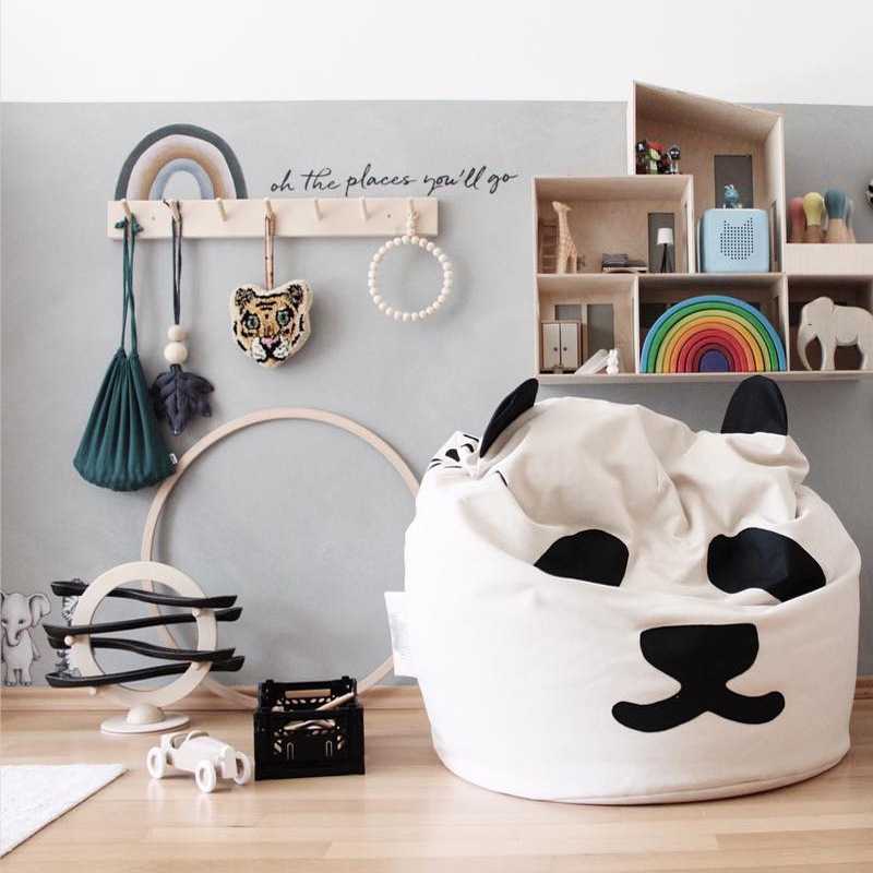 ins exploded Nordic children's home panda bean bag lazy sofa mat room decoration of leisure cushion toy room