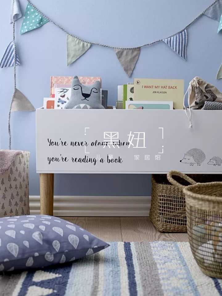 INS Nordic style bookcase children's picture book storage rack storage cabinet children's room toys finishing storage rack