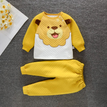 Baby cotton suit spring and autumn split clothes men and women baby warm clothes two-piece cotton baby cotton cotton autumn clothes