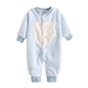 Baby cộng nhung jumpsuit đồ ngủ mùa thu đông bodysuit cho bé sơ sinh