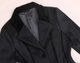 Hepburn style woolen coat women's lapel suit jacket winter short waisted retro Hong Kong style tg black cashmere coat