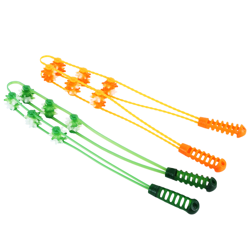 Handheld ball pulling back bar massager open back shoulder neck and waist leg roller massage with multifunction pull back