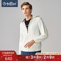 Golden Lilai Spring and Autumn Pure White Dark Wed Dry Breathable Baseball Collar Dislopable Hat Fashion Jacket Hui]