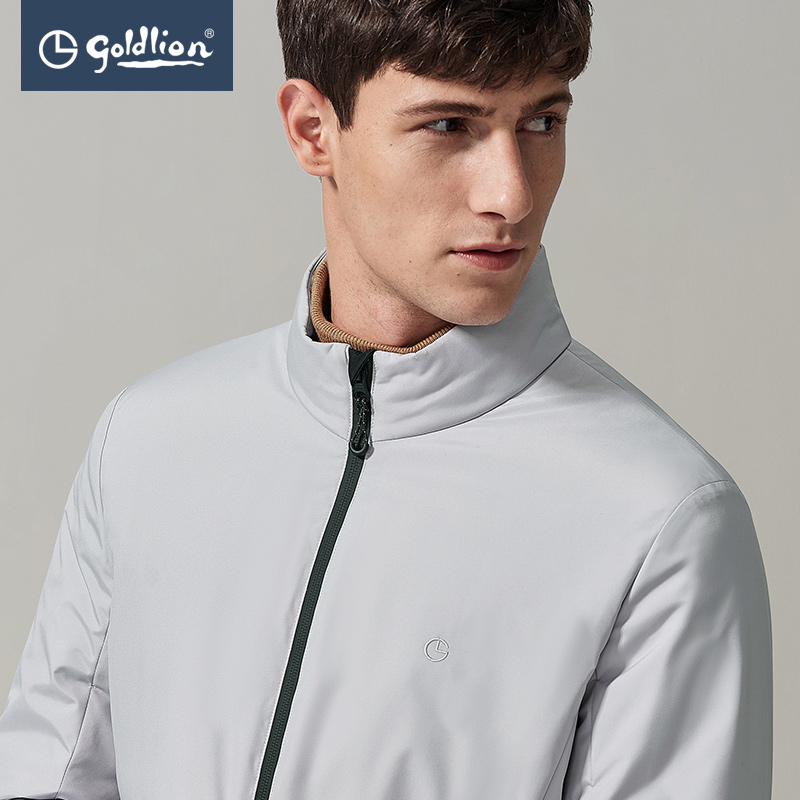 Jinli Laidong men's high quality white duck down cold insulation pocket contrast stitching fashion down jacket hui]