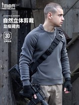 DAG Free Soldier Chai Feng Second Generation Fleece Sweatshirt Mens Autumn and Winter Plus Velvet Thickened Polar Fleece Warm Top Inner Liner