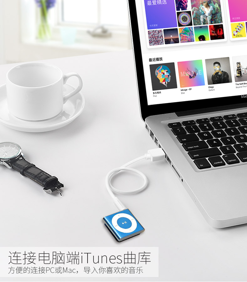 Ipod shuffle3 dòng dữ liệu 4 5 6 7 thế hệ ban đầu Walkman 3.5 đầu tròn Apple mp3 dòng sạc - Máy nghe nhạc mp3 máy phát nhạc