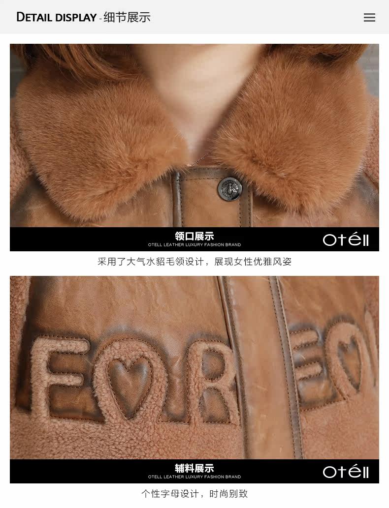 Manteau de fourrure femme OTELL - Ref 3171665 Image 29