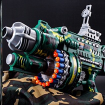 Eat chicken m134 heavy machine gun large Soft Bullet Gun uzi Soft Bullet Gun electric continuous manual soft bullet full with chicken