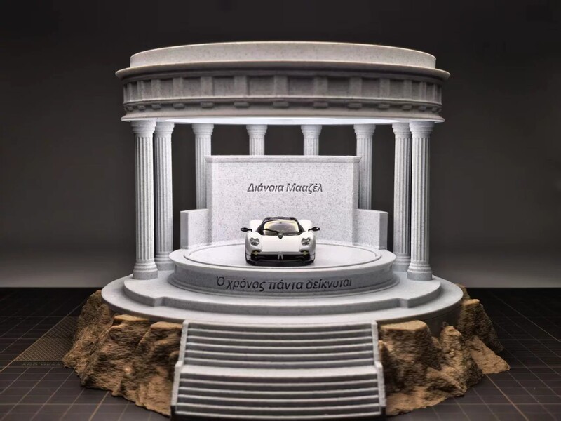 1/64 and 1/43 Legendary Temple Rotating Ultra-Quiet Parking Lot Model Legendary Garage Car Model Scene 1/64 and 1/43 Legendary Temple Rotating Ultra-Quiet Parking Lot Model Legendary Garage Car Model Scene