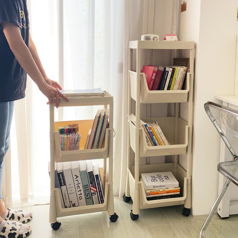 Mobile bookshelf household bookcase desktop children's bookcase bookcase collection shelf accommodation shelf simple landing shelf