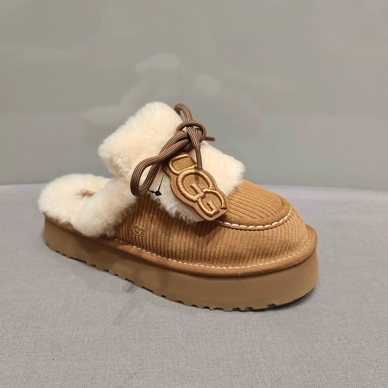 Ugg Direct Delivery from the Store, 26 Autumn/Winter Women's Classic Heritage Pendant-Style Titzkut Slippers 1180360-1399