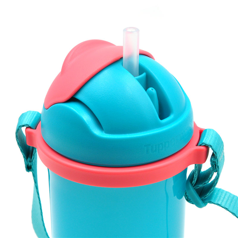 Купить Детский поильник 特百惠童趣吸管杯儿童水杯500ml便携防漏密封水杯子 吊带学生水杯 Tupperware ...