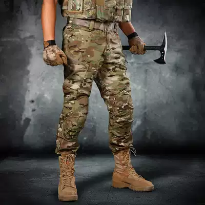 Military fans CP camouflage pants men's self-cultivation Special Forces Tactical pants outdoor field multi-pocket overalls wear-resistant training pants