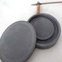 Student calligraphy practice supplies 4 inch 5 inch inkstone end inkstone rough stone ink sea Luowen Inkstone Wen Room supplies