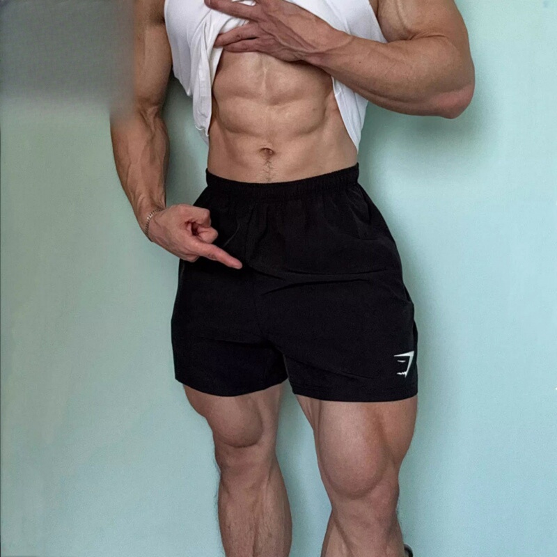Gymshark Uk Muscle Shark Shorts Men's Sports Quick-Dry Shorts for Weightlifting and Fitness Training Gymshark Uk Muscle Shark Shorts Men's Sports Quick-Dry Shorts for Weightlifting and Fitness Training
