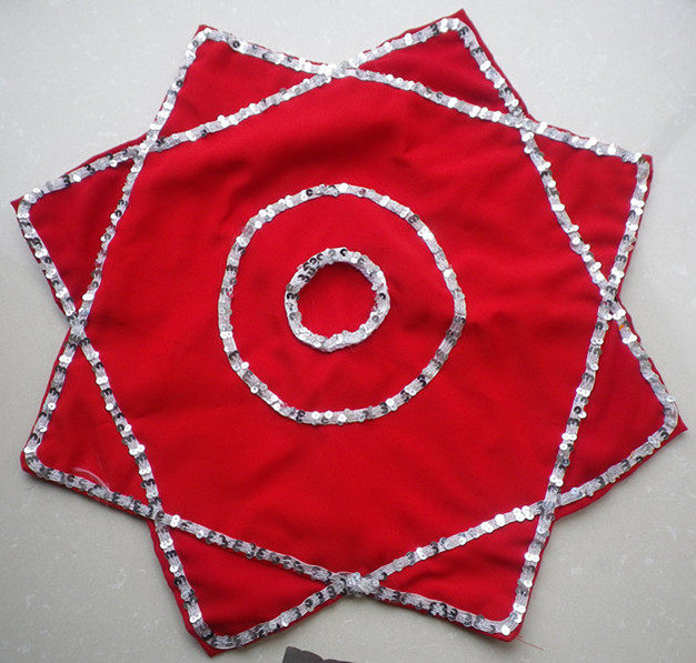 Authentic professional dance handkerchief yarn two-person transfer Yang singer silk flower handkerchief octagonal scarf dance grade examination special