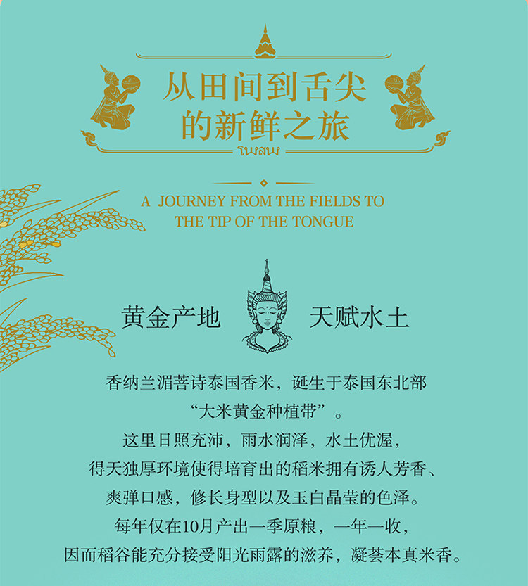 香纳兰湄菩诗泰国香米5KG进口大米10斤优质稻米正宗泰米