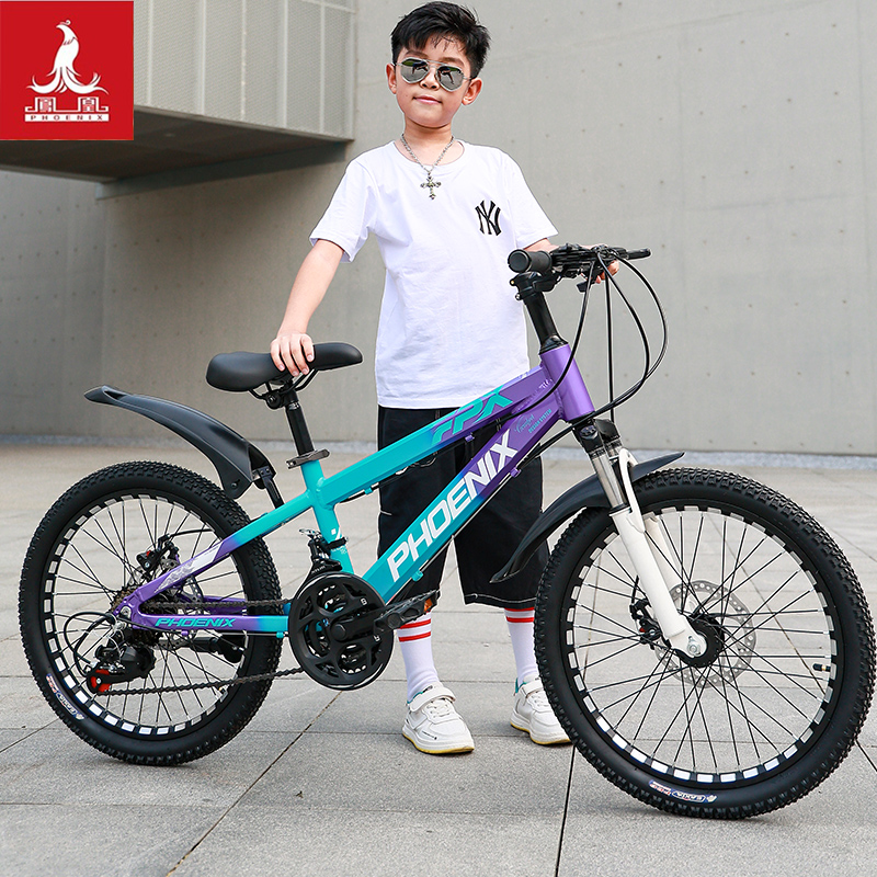 Phoenix Children's bike 6-8-10-15 years old CUHK Boy girl 20 inch mountain variable-speed disc brake Elementary schoolboy-Taobao