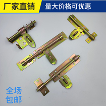 Door bolt iron door bolt door buckle door door bolt iron bolt plated color zinc door bolt 6 inch 8 inch 10 inch split bolt