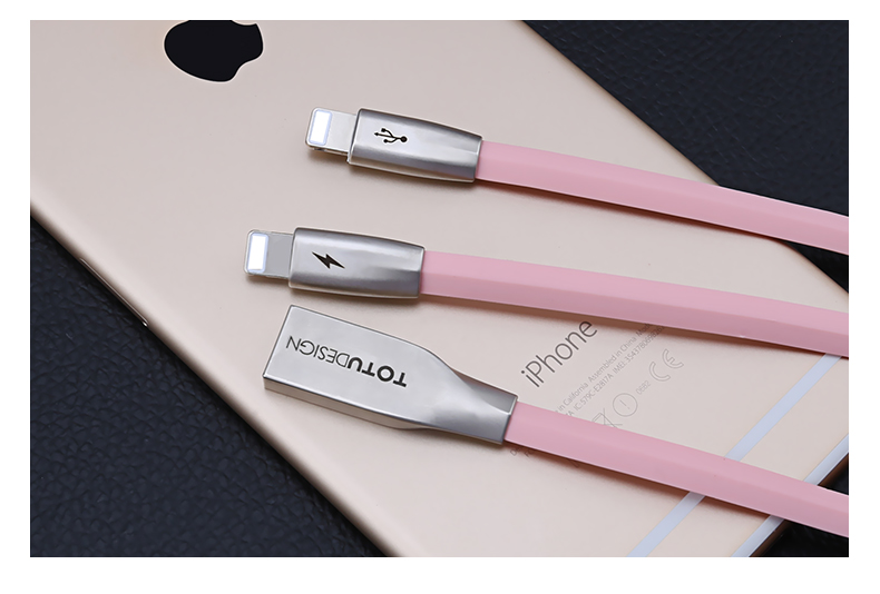 TOTU Zinc Alloy Connector Rhombic Quick Charge Lightning+Lightning Cable for Apple iPhone iPad iPod