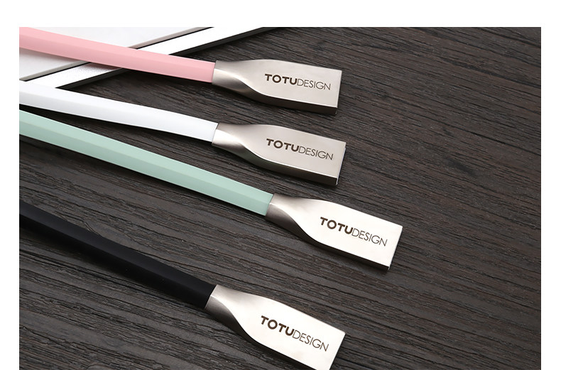 TOTU Zinc Alloy Connector Rhombic Quick Charge Lightning+Lightning Cable for Apple iPhone iPad iPod