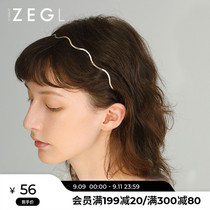 ZENGLIU South Korea wave headband fairy wild out simple red sen xi hairpin headdress hairclip headband