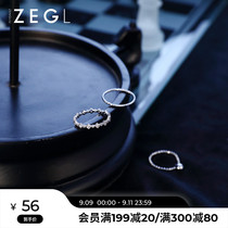 ZENGLIU simple three-piece ring female ins tide niche design cold wind temperament fashion personality Food ring