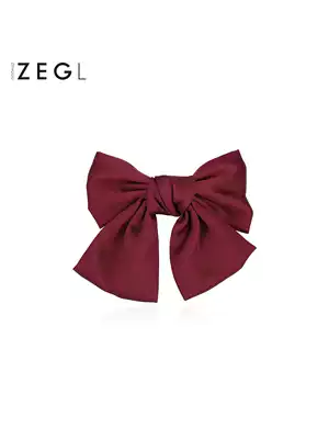 ZENGLIU red big bow headdress female summer hairpin back hairpin net red clip black hair jewelry